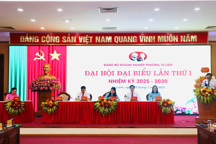 Đảng bộ Doanh nghiệp Phường Từ Liêm tổ chức thành công Đại hội  đại biểu lần thứ I, nhiệm kỳ 2025 - 2030- Ảnh 1.