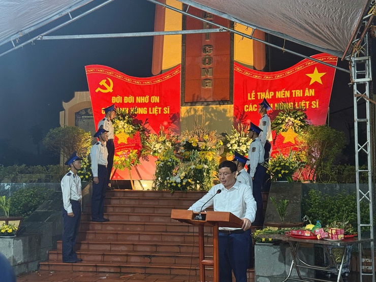 Xã Bình Minh đồng loạt tổ chức lễ thắp nến tri ân các anh hùng, liệt sĩ- Ảnh 9.