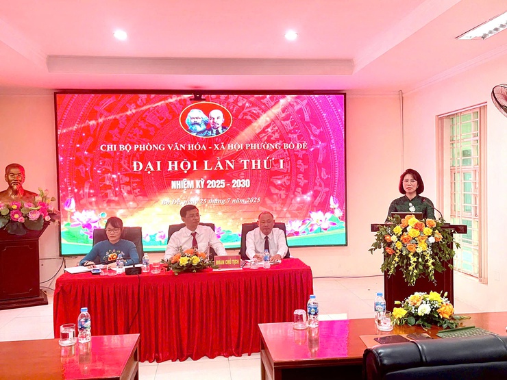 Đại hội Chi bộ Phòng Văn hóa – Xã hội phường Bồ Đề lần thứ I, nhiệm kỳ 2025 - 2030 thành công tốt đẹp- Ảnh 2.