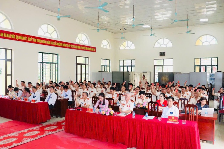 ĐẠI HỘI ĐẢNG BỘ CÔNG AN XÃ ĐA PHÚC LẦN THỨ NHẤT, NHIỆM KỲ 2025 – 2030- Ảnh 7.