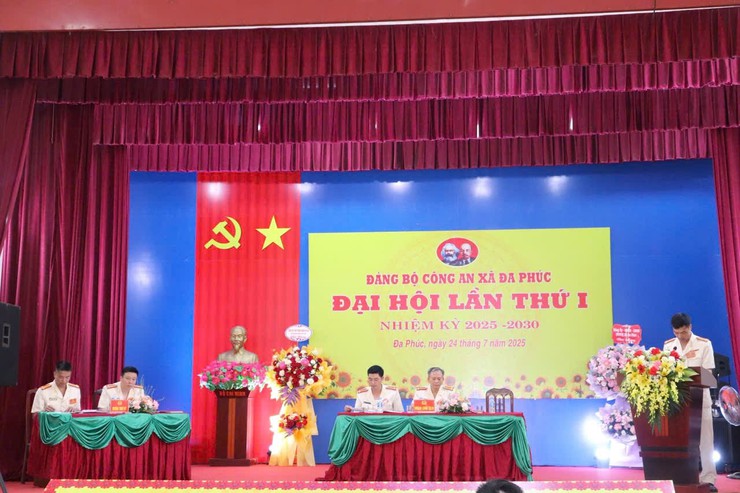 ĐẠI HỘI ĐẢNG BỘ CÔNG AN XÃ ĐA PHÚC LẦN THỨ NHẤT, NHIỆM KỲ 2025 – 2030- Ảnh 6.