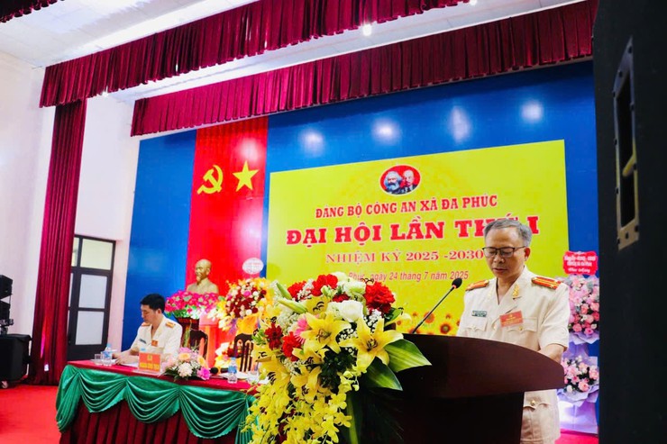 ĐẠI HỘI ĐẢNG BỘ CÔNG AN XÃ ĐA PHÚC LẦN THỨ NHẤT, NHIỆM KỲ 2025 – 2030- Ảnh 3.