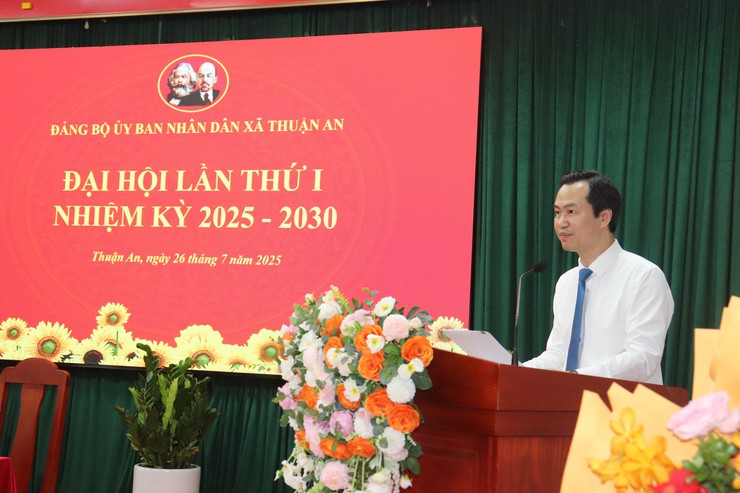 Đại hội Đảng bộ UBND xã Thuận An lần thứ I, nhiệm kỳ 2025 - 2030 thành công tốt đẹp- Ảnh 6.