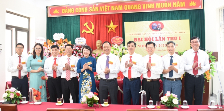 ĐẢNG BỘ CÁC CƠ QUAN ĐẢNG XÃ ỨNG HOÀ TỔ CHỨC ĐẠI HỘI LẦN THỨ NHẤT, NHIỆM KỲ 2025 – 2030.- Ảnh 1.