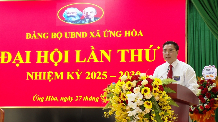 ĐẢNG BỘ UBND XÃ ỨNG HÒA TỔ CHỨC THÀNH CÔNG ĐẠI HỘI LẦN THỨ NHẤT, NHIỆM KỲ 2025 -2030.- Ảnh 2.