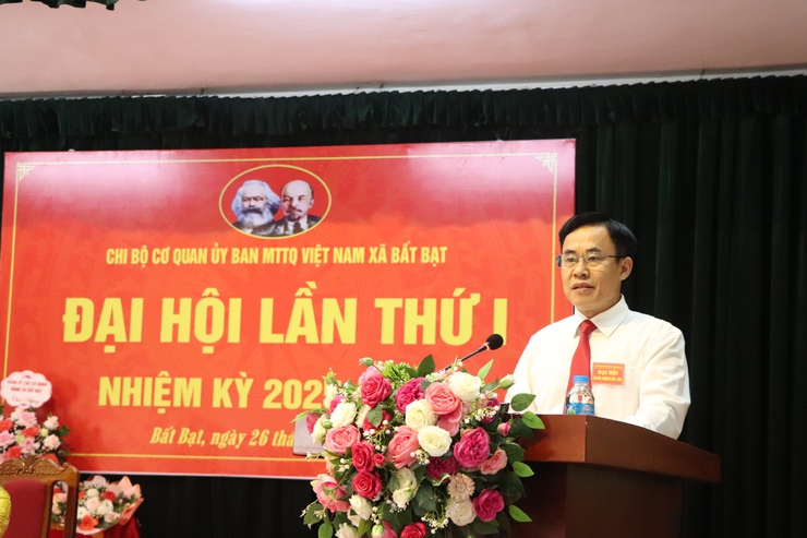 Đại hội Chi bộ Cơ quan Ủy Ban MTTQ Việt Nam xã Bất Bạt lần thứ I, nhiệm kỳ 2025 – 2030.- Ảnh 3.