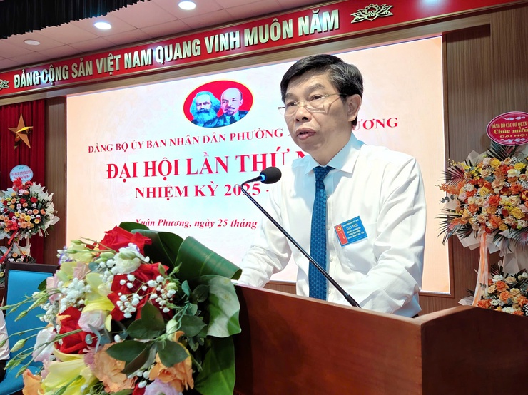 Đảng bộ UBND phường Xuân Phương Đại hội lần thứ I, nhiệm kỳ 2025 - 2030.- Ảnh 8.