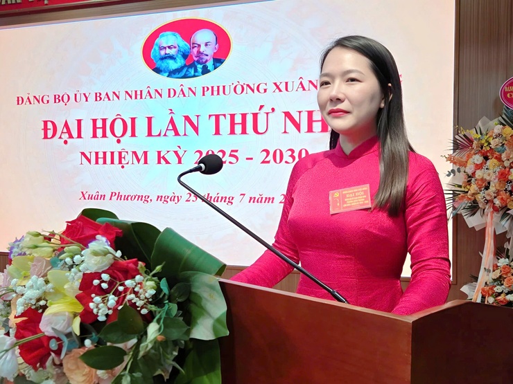 Đảng bộ UBND phường Xuân Phương Đại hội lần thứ I, nhiệm kỳ 2025 - 2030.- Ảnh 3.