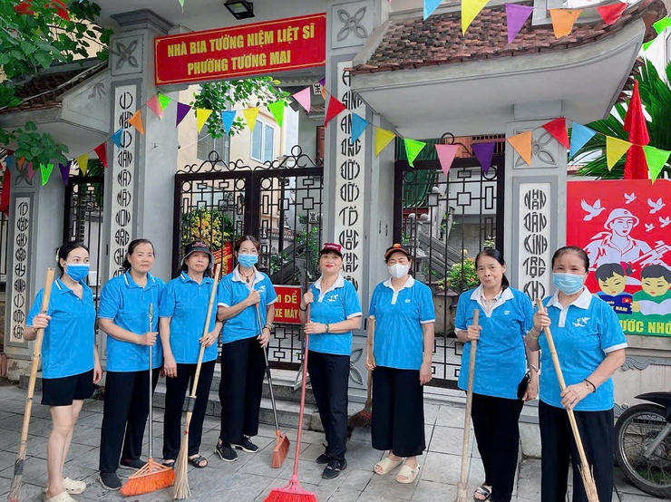 Phường Tương Mai tổ chức ra quân tổng vệ sinh môi trường trên toàn địa bàn Phường - Ảnh 17.