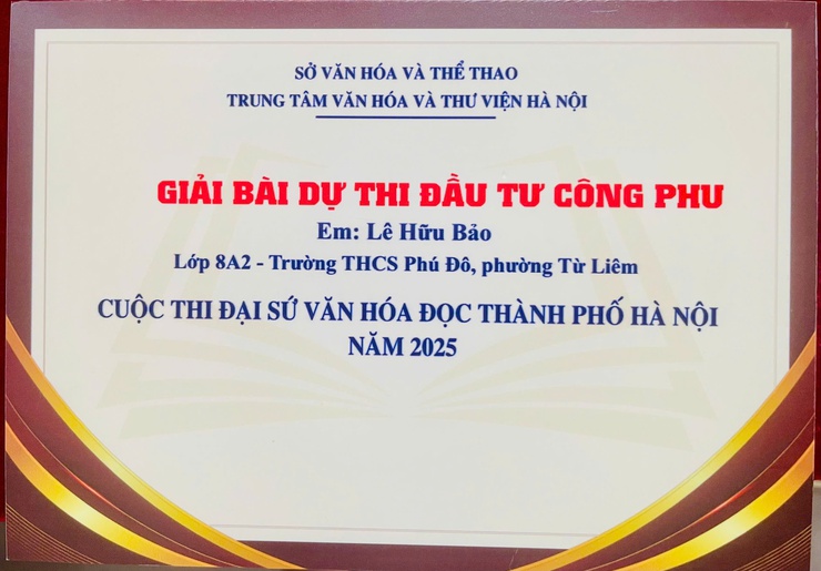 Lễ trao giải Cuộc thi Đại sứ Văn hóa đọc thành phố Hà Nội năm 2025- Ảnh 2.