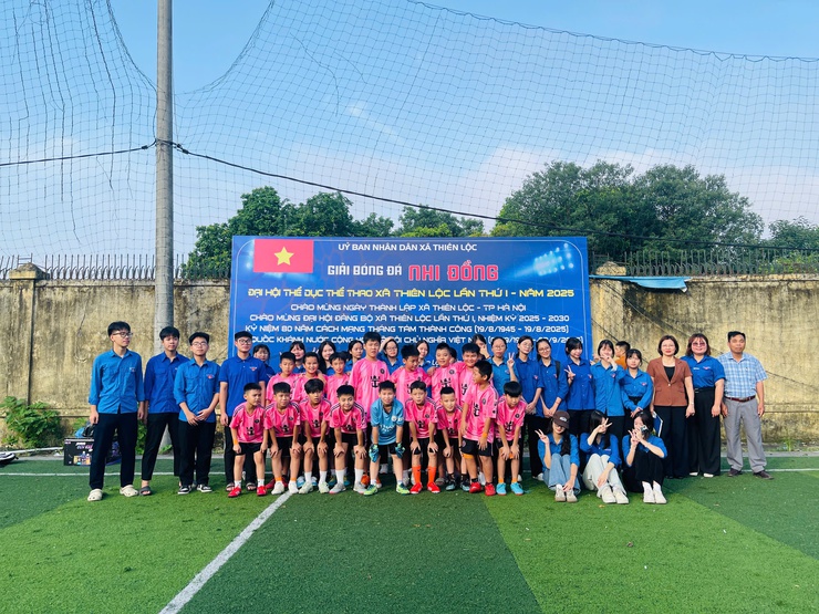 XÃ THIÊN LỘC KHAI MẠC GIẢI BÓNG ĐÁ NHI ĐỒNG HÈ NĂM 2025- Ảnh 9.