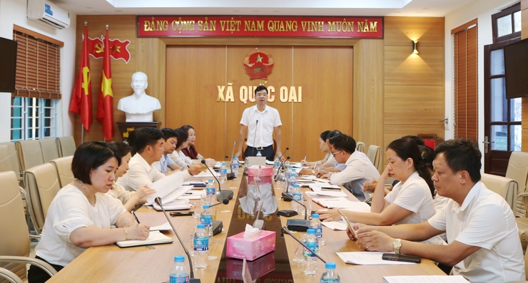 Xã Quốc Oai tổ chức phát động Cuộc thi “Giữ gìn thôn Sáng – Xanh – Sạch – Đẹp” năm 2025- Ảnh 1.