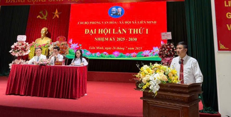 Đại hội Chi bộ Phòng Văn hoá - Xã hội xã Liên Minh nhiệm kỳ 2025 - 2030- Ảnh 2.