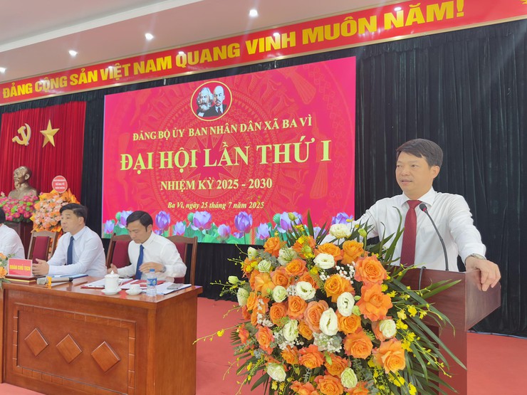 ĐẢNG BỘ ỦY BAN NHÂN DÂN XÃ BA VÌ TỔ CHỨC ĐẠI HỘI LẦN THỨ I, NHIỆM KỲ 2025–2030.- Ảnh 2.