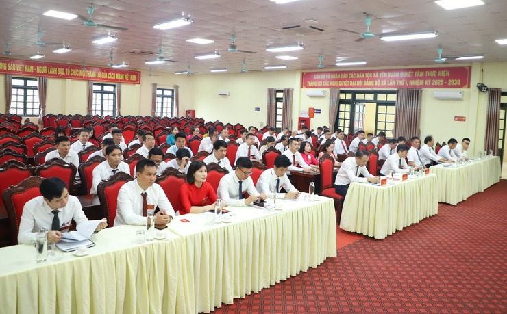 ĐẠI HỘI ĐẢNG BỘ CÁC CƠ QUAN UBND XÃ YÊN XUÂN, NHIỆM KỲ 2025–2030- Ảnh 3.