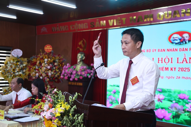 Đại hội Đảng bộ Ủy ban nhân dân phường Định Công lần thứ nhất, nhiệm kỳ 2025 - 2030- Ảnh 9.