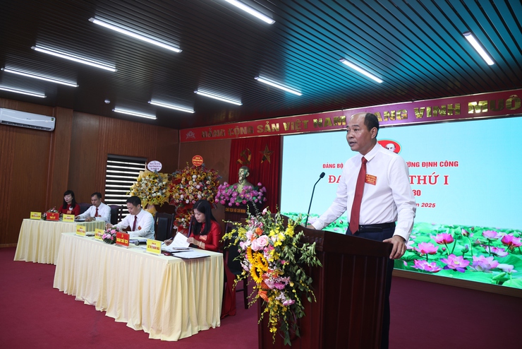 Đại hội Đảng bộ Ủy ban nhân dân phường Định Công lần thứ nhất, nhiệm kỳ 2025 - 2030- Ảnh 3.