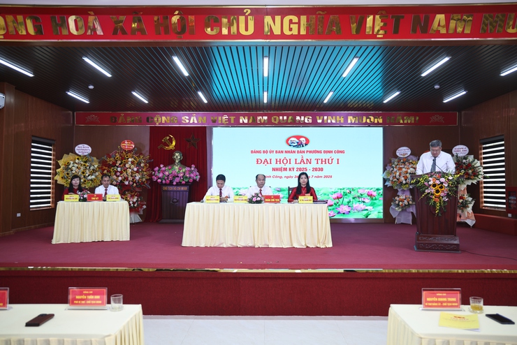 Đại hội Đảng bộ Ủy ban nhân dân phường Định Công lần thứ nhất, nhiệm kỳ 2025 - 2030- Ảnh 12.