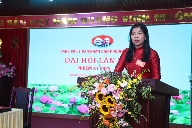 Đại hội Đảng bộ Ủy ban nhân dân phường Định Công lần thứ nhất, nhiệm kỳ 2025 - 2030- Ảnh 13.