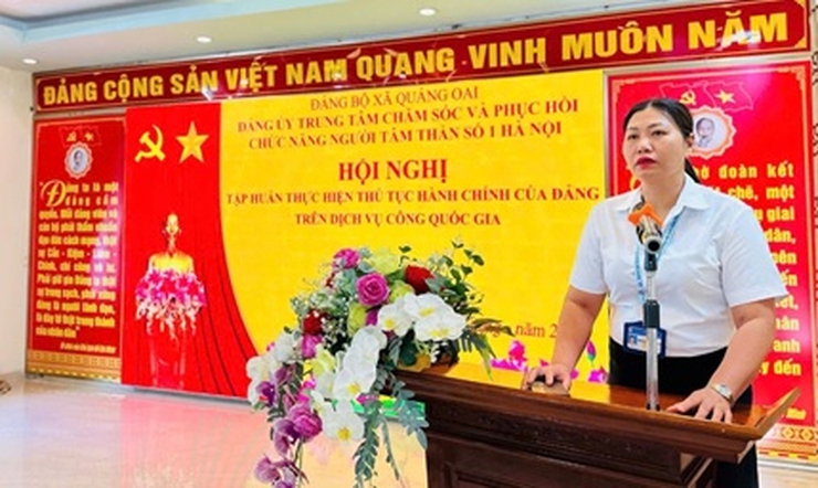 Tập huấn thực hiện thủ tục hành chính của đảng trên Dịch vụ công Quốc gia- Ảnh 1.