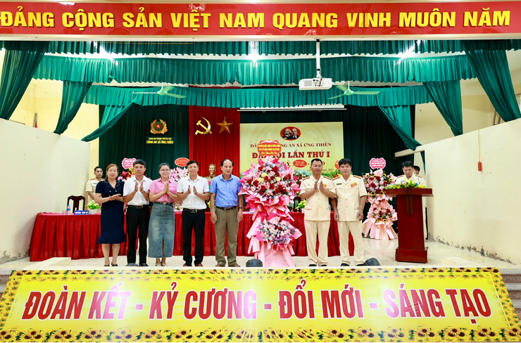 Đại hội Đảng bộ Công an xã Ứng Thiên lần thứ I, nhiệm kỳ 2025-2030- Ảnh 5.