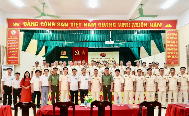 Đại hội Đảng bộ Công an xã Ứng Thiên lần thứ I, nhiệm kỳ 2025-2030- Ảnh 7.