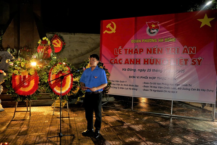 Tuổi trẻ Hà Đông thắp nến tri ân- tiếp lửa truyền thống- Ảnh 2.