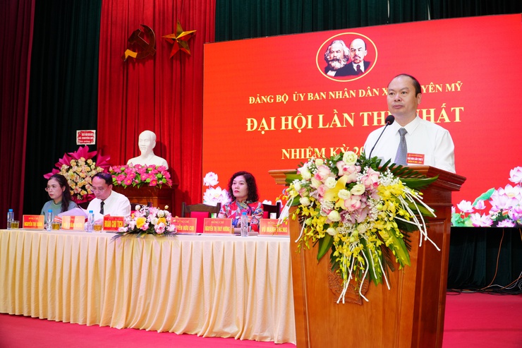 Đại hội Đảng bộ UBND xã Chuyên Mỹ lần thứ I: Quyết tâm xây dựng chính quyền hiệu năng - hiệu lực - hiệu quả- Ảnh 6.