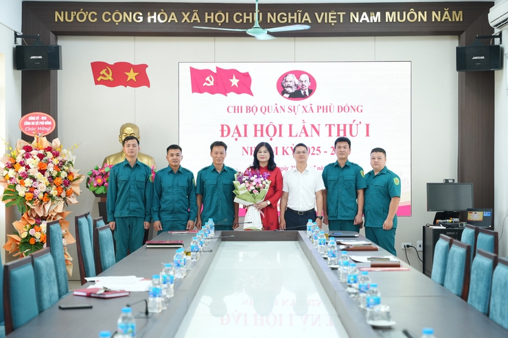 Đại hội Chi bộ Quân sự xã Phù Đổng lần thứ I, nhiệm kỳ 2025 - 2030 thành công tốt đẹp- Ảnh 2.