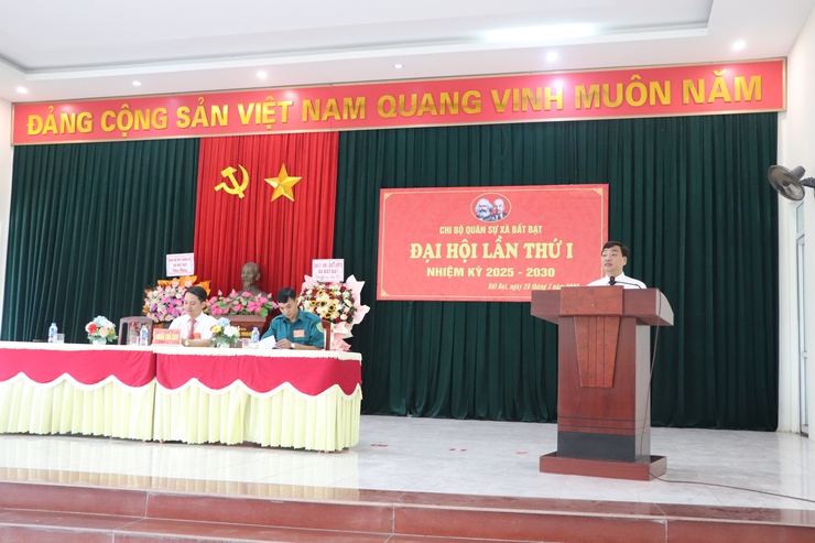 Đại hội Chi bộ Quân sự xã Bất Bạt lần thứ I, nhiệm kỳ 2025 – 2030: Dấu mốc quan trọng trong công tác xây dựng lực lượng vũ trang địa phương- Ảnh 4.