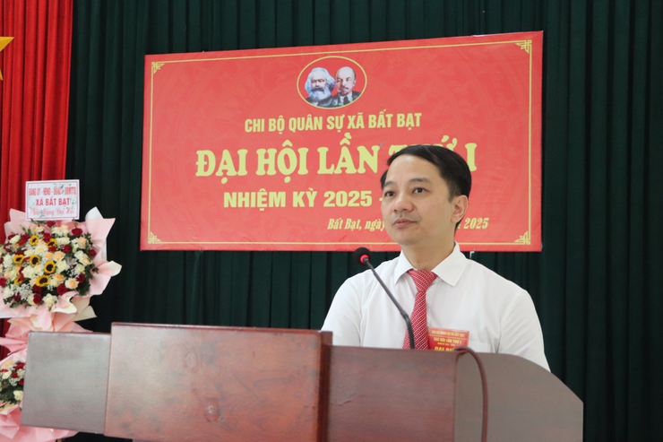 Đại hội Chi bộ Quân sự xã Bất Bạt lần thứ I, nhiệm kỳ 2025 – 2030: Dấu mốc quan trọng trong công tác xây dựng lực lượng vũ trang địa phương- Ảnh 6.