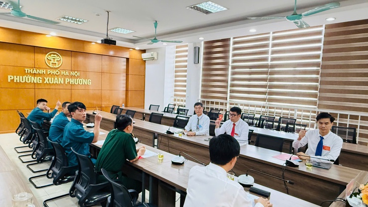 Đại hội Chi bộ Quân sự phường Xuân Phương Lần thứ I, nhiệm kỳ 2025 – 2030: Dấu mốc quan trọng trong công tác xây dựng lực lượng vũ trang địa phương.- Ảnh 3.