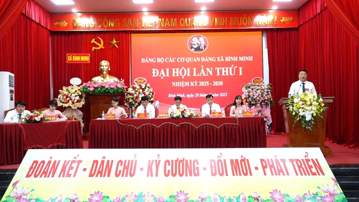 Đảng bộ các cơ quan Đảng xã Bình Minh tổ chức Đại hội lần thứ Nhất, nhiệm kỳ 2025 – 2030: Đoàn kết- Dân chủ- Kỷ cương-Đổi mới- Phát triển.- Ảnh 6.