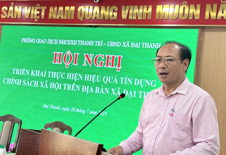 Xã Đại Thanh: Ký kết hợp đồng ủy thác cho vay hộ nghèo và các đối tượng chính sách khác giữa PGD Ngân hàng chính sách xã hội Thanh Trì với các tổ chức chính trị xã hội trên địa bàn- Ảnh 1.