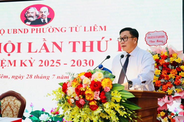Đại hội Đảng bộ UBND phường Từ Liêm lần thứ nhất, Nhiệm kỳ 2025 - 2030- Ảnh 7.