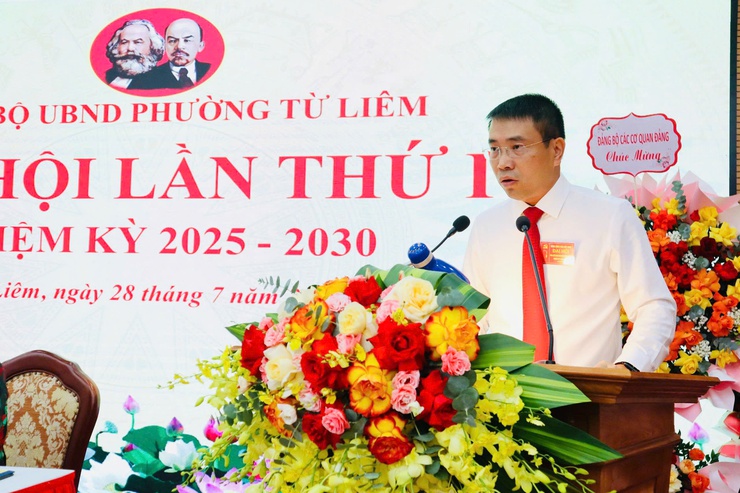 Đại hội Đảng bộ UBND phường Từ Liêm lần thứ nhất, Nhiệm kỳ 2025 - 2030- Ảnh 1.