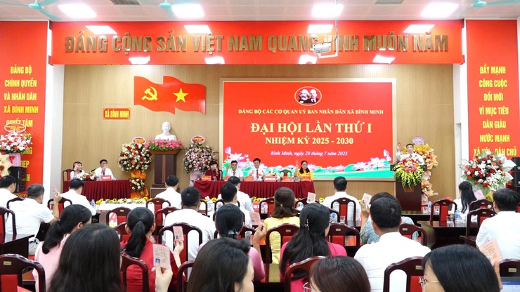 Đại hội Đảng bộ UBND xã Bình Minh lần thứ I, nhiệm kỳ 2025–2030: Dân chủ- đoàn kết- trí tuệ- đổi mới- Ảnh 6.