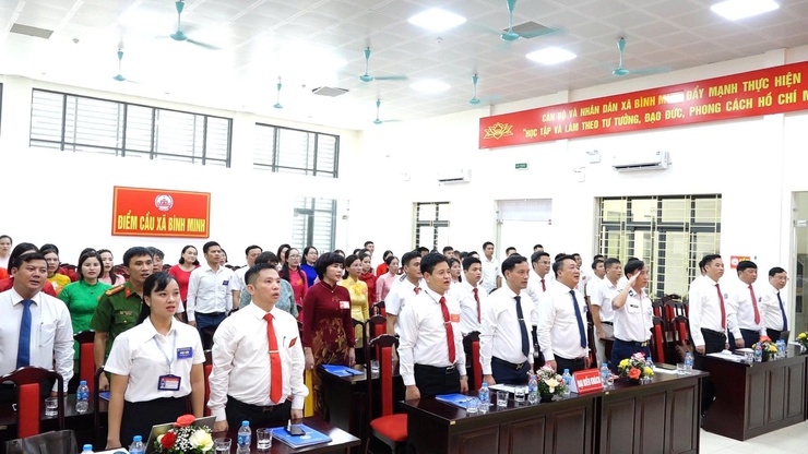Đại hội Đảng bộ UBND xã Bình Minh lần thứ I, nhiệm kỳ 2025–2030: Dân chủ- đoàn kết- trí tuệ- đổi mới- Ảnh 1.