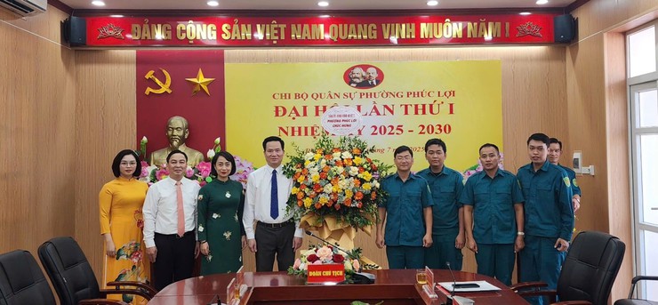 Đại hội Chi bộ Quân sự phường Phúc Lợi lần thứ I, nhiệm kỳ 2025 – 2030- Ảnh 1.