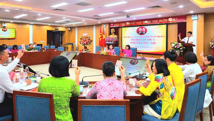 Phường Ô Chợ Dừa tổ chức Đại hội Đảng bộ các cơ quan Đảng lần thứ I, nhiệm kỳ 2025- 2030- Ảnh 3.