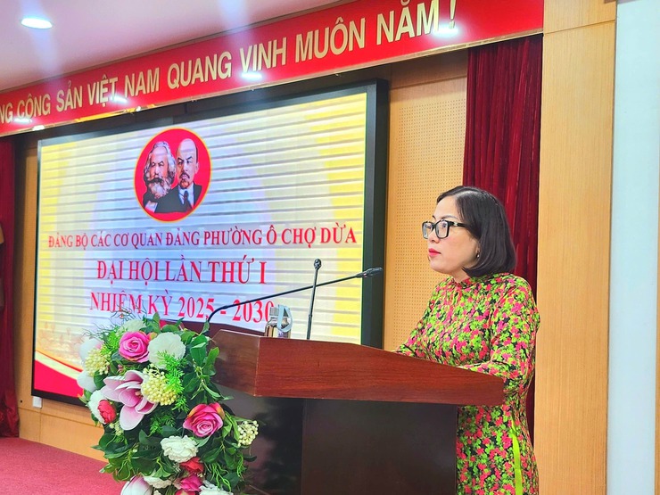 Phường Ô Chợ Dừa tổ chức Đại hội Đảng bộ các cơ quan Đảng lần thứ I, nhiệm kỳ 2025- 2030- Ảnh 4.