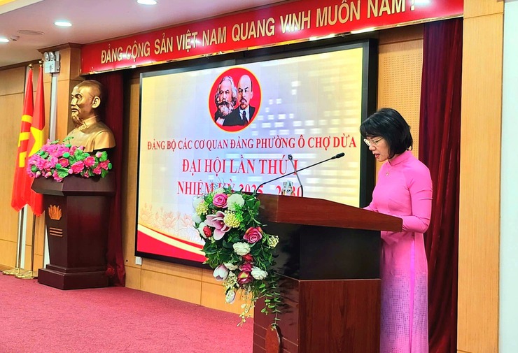 Phường Ô Chợ Dừa tổ chức Đại hội Đảng bộ các cơ quan Đảng lần thứ I, nhiệm kỳ 2025- 2030- Ảnh 7.