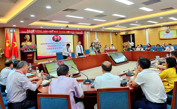 Đại hội lần thứ nhất Đảng bộ Doanh nghiệp Phường Ô Chợ Dừa, nhiệm kỳ 2025- 2030- Ảnh 1.