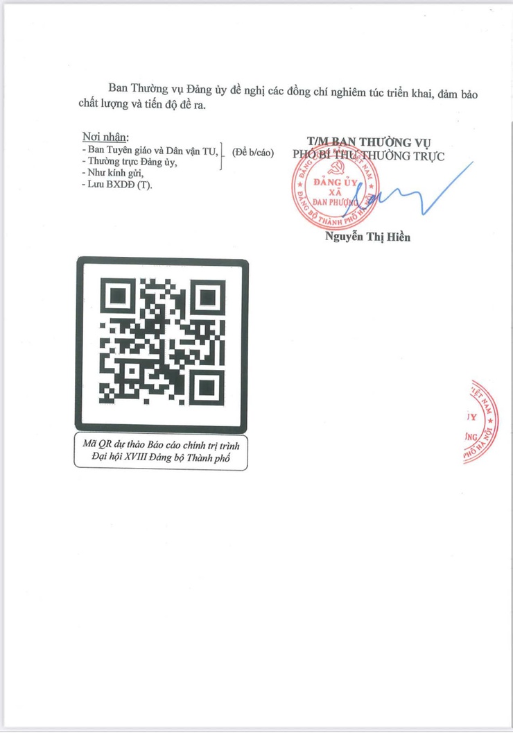 Công văn số 28-CV/ĐU của Đảng ủy xã Đan Phượng- Ảnh 2.
