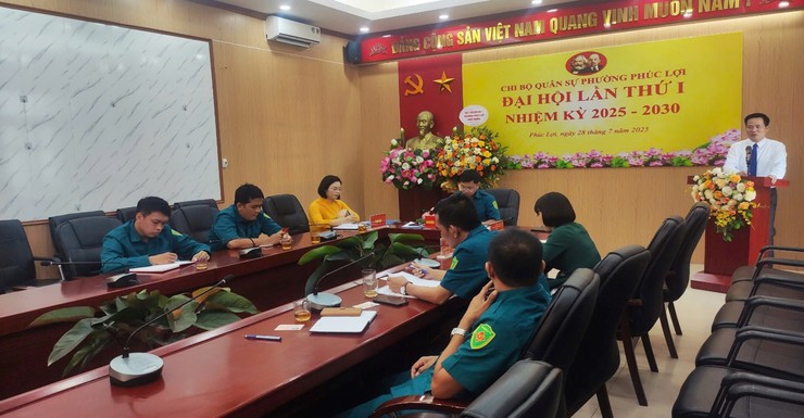 Đại hội Chi bộ Quân sự phường Phúc Lợi lần thứ I, nhiệm kỳ 2025 – 2030- Ảnh 4.