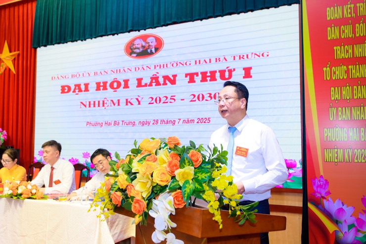 Đại hội Đảng bộ Ủy ban nhân dân phường Hai Bà Trưng lần thứ I, nhiệm kỳ 2025 - 2030- Ảnh 6.