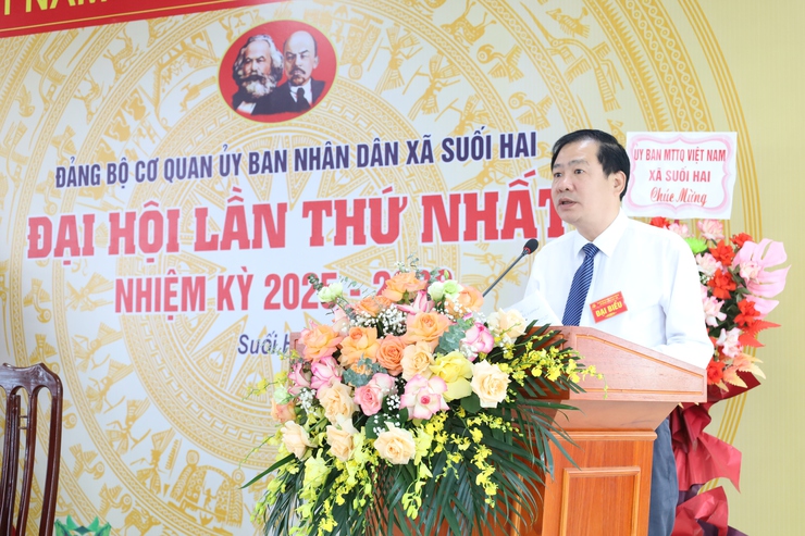 Đảng bộ Cơ quan UBND xã Suối Hai tổ chức Đại hội lần thứ I, nhiệm kỳ 2025–2030- Ảnh 4.