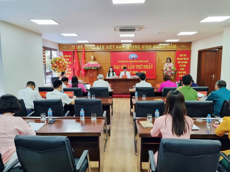 Phường Đại Mỗ hoàn thành công tác Đại hội Chi bộ, Đảng bộ cấp cơ sở- Ảnh 3.