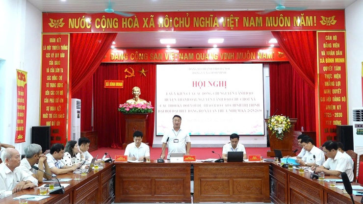Bình Minh:  Lấy ý kiến góp ý của các đồng chí nguyên lãnh đạo vào dự thảo văn kiện trình Đại hội- Ảnh 9.