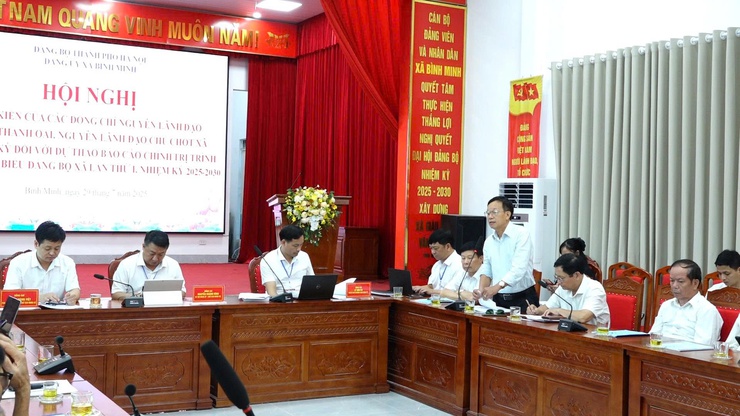 Bình Minh:  Lấy ý kiến góp ý của các đồng chí nguyên lãnh đạo vào dự thảo văn kiện trình Đại hội- Ảnh 8.